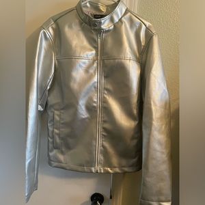 SHEIN Silver Metallic Jacket